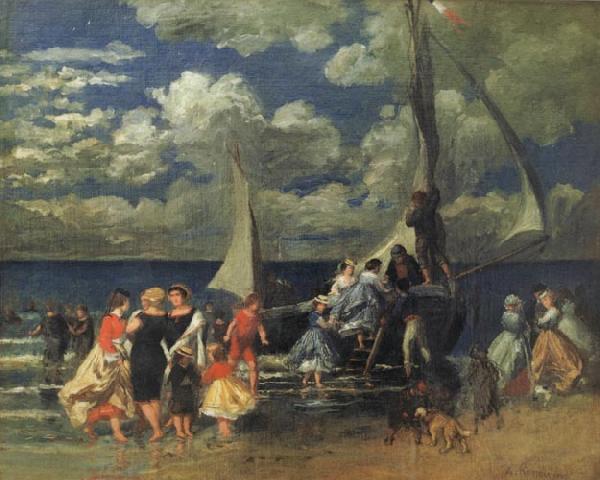 Pierre Renoir Return of a Boating Party oil painting image